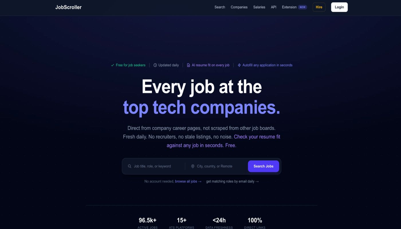 JobScroller screenshot 1