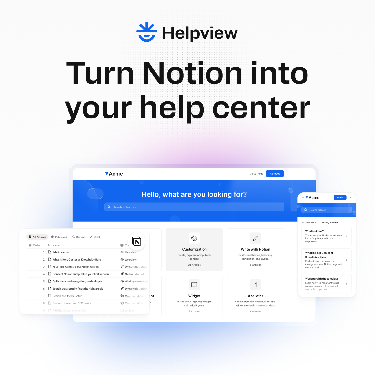 Helpview screenshot 1