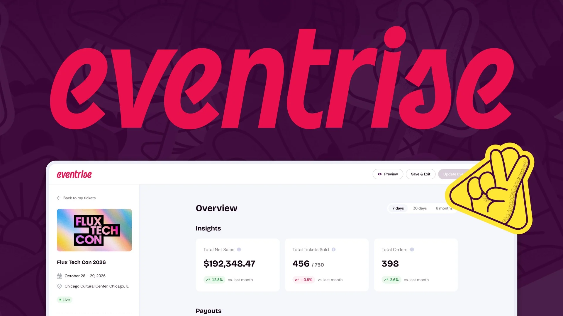 Eventrise screenshot 1