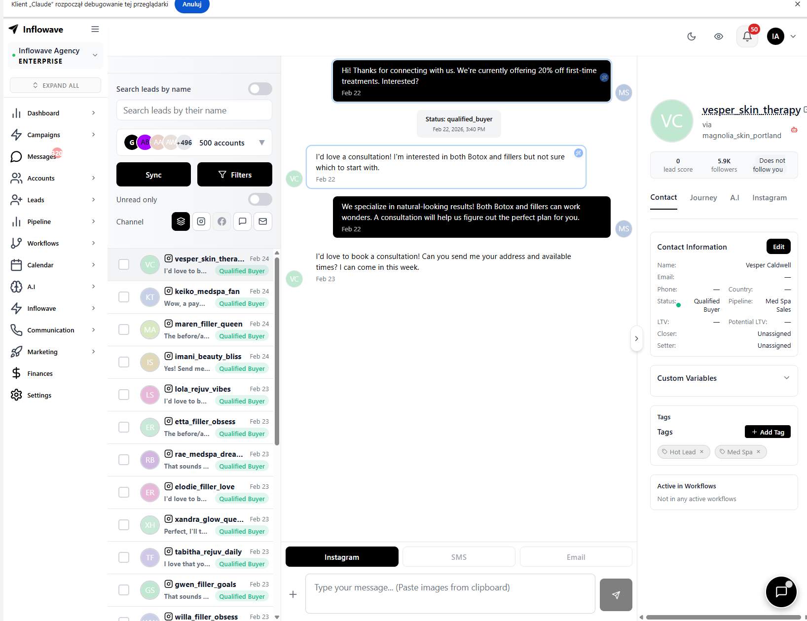 Inflowave screenshot 1