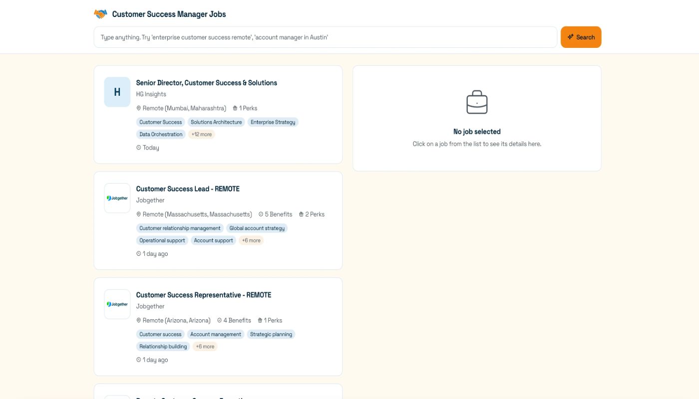 Customer Success Manager Jobs screenshot 1