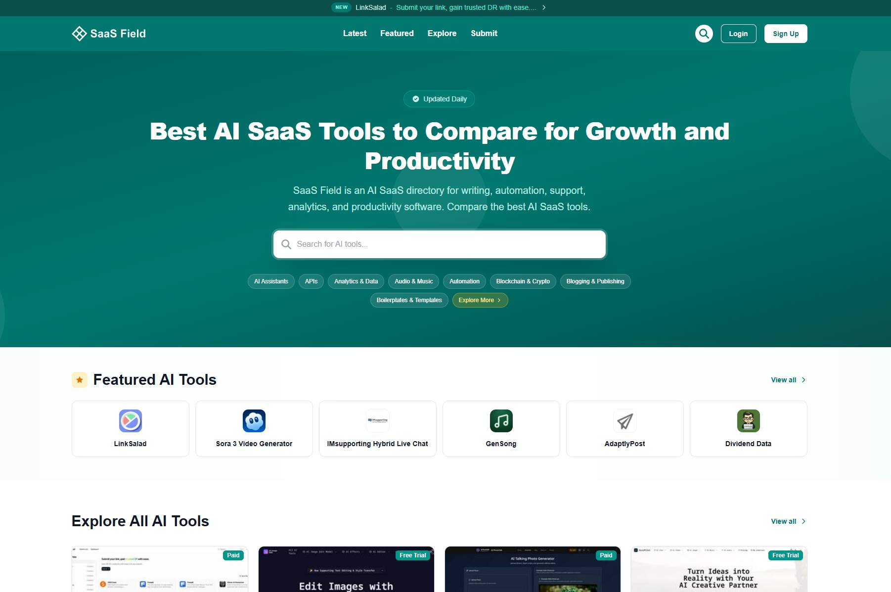 SaaS Field screenshot 1