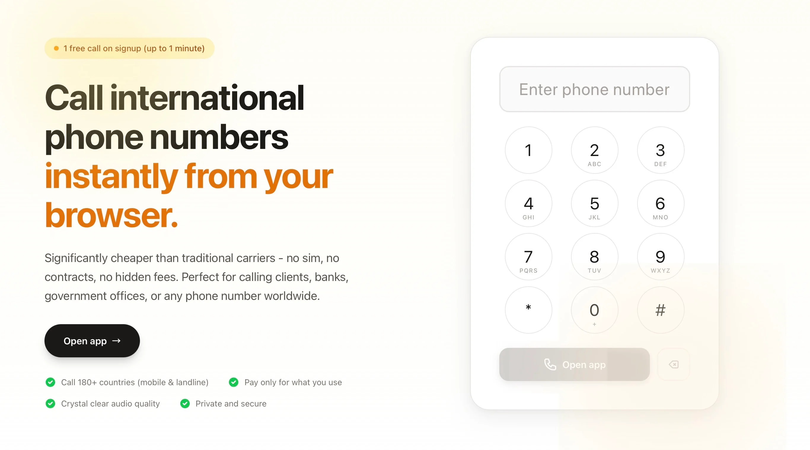 Phonecall screenshot 1