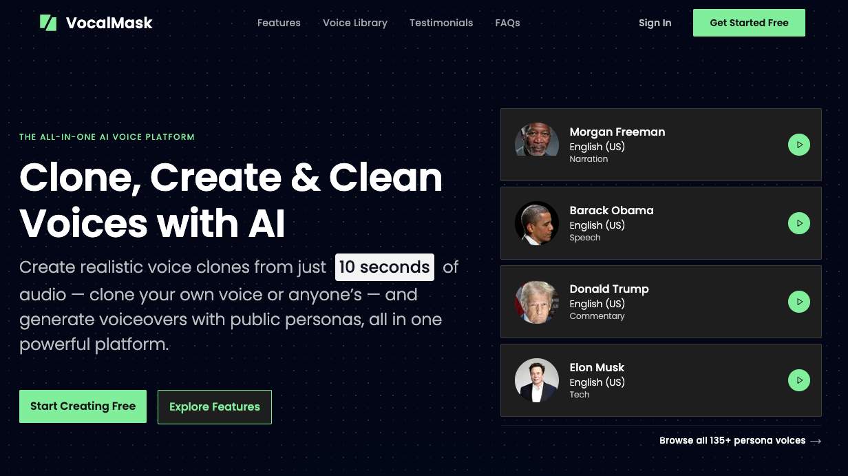 VocalMask screenshot 1