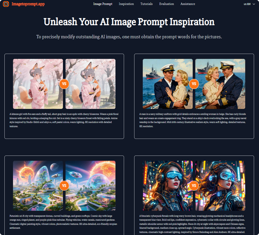 Image to Prompt Generator - Free AI Image Prompt Creator screenshot 1