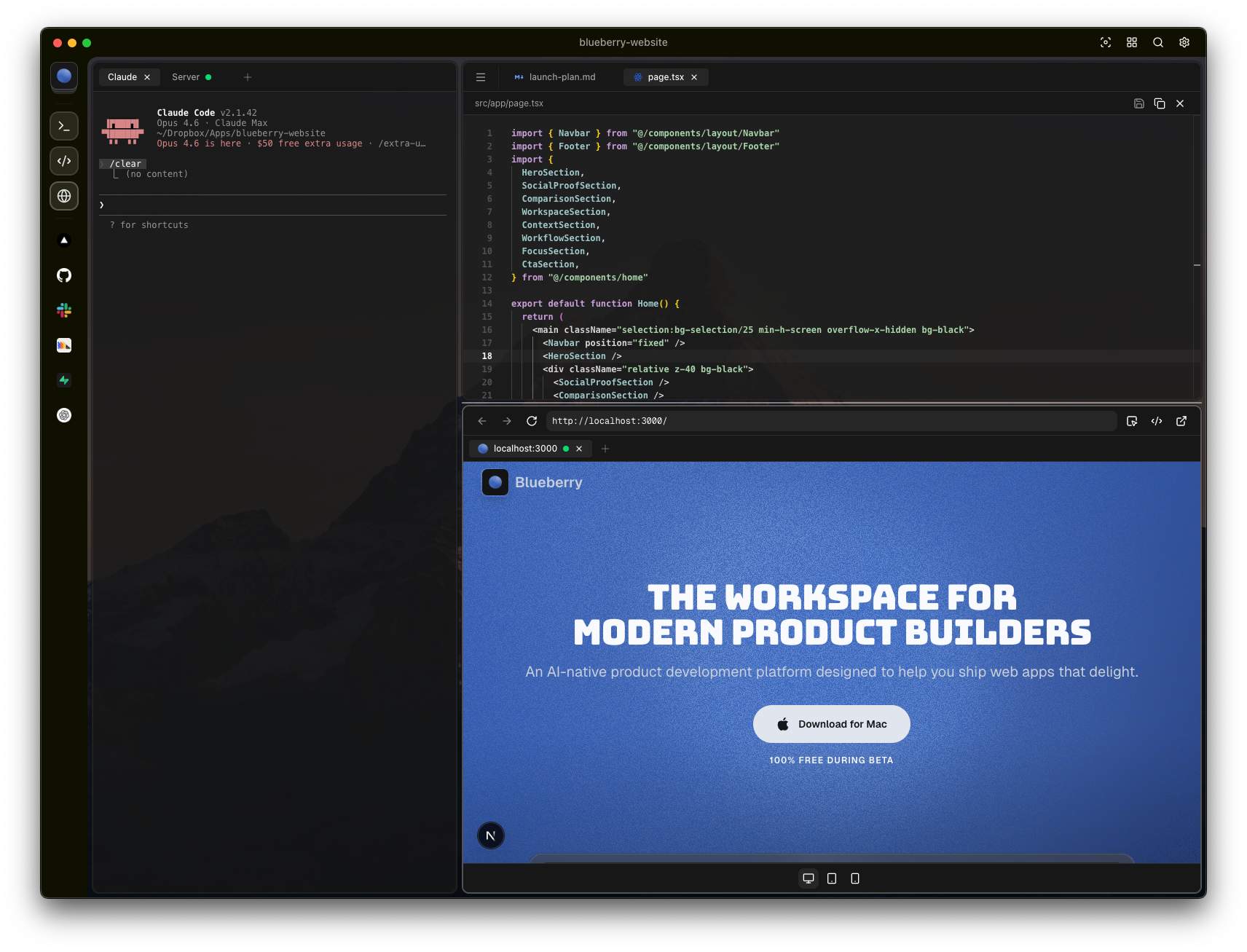 Blueberry screenshot 1