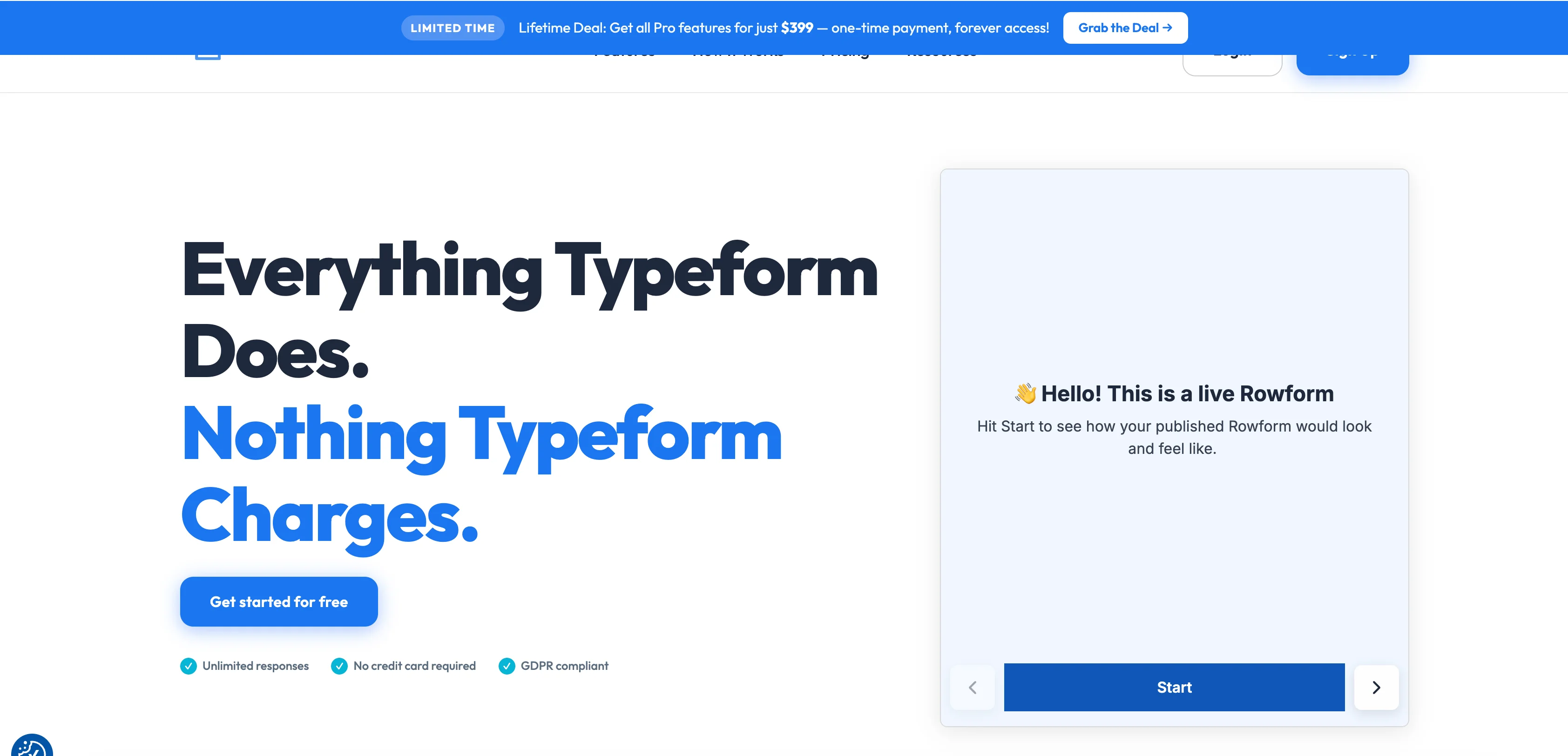 Rowform screenshot 1