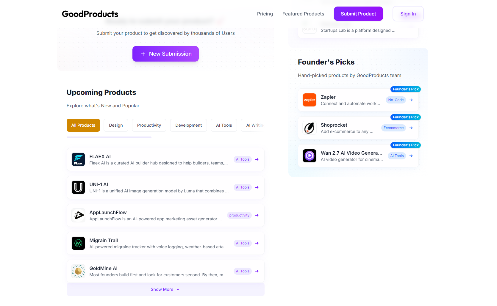 GoodProducts screenshot 1