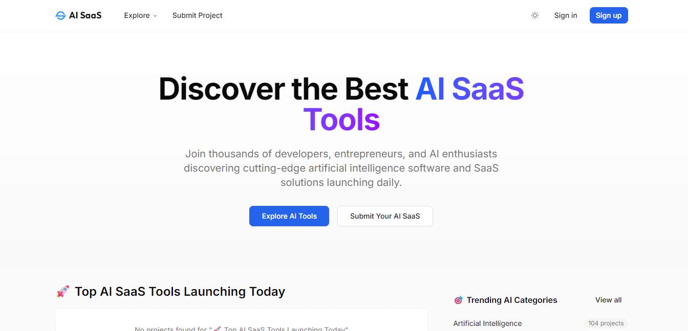 AI SaaS screenshot 1