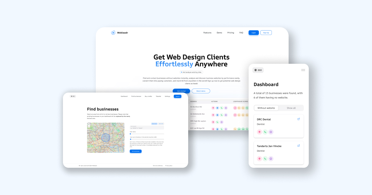 Webleadr screenshot 1