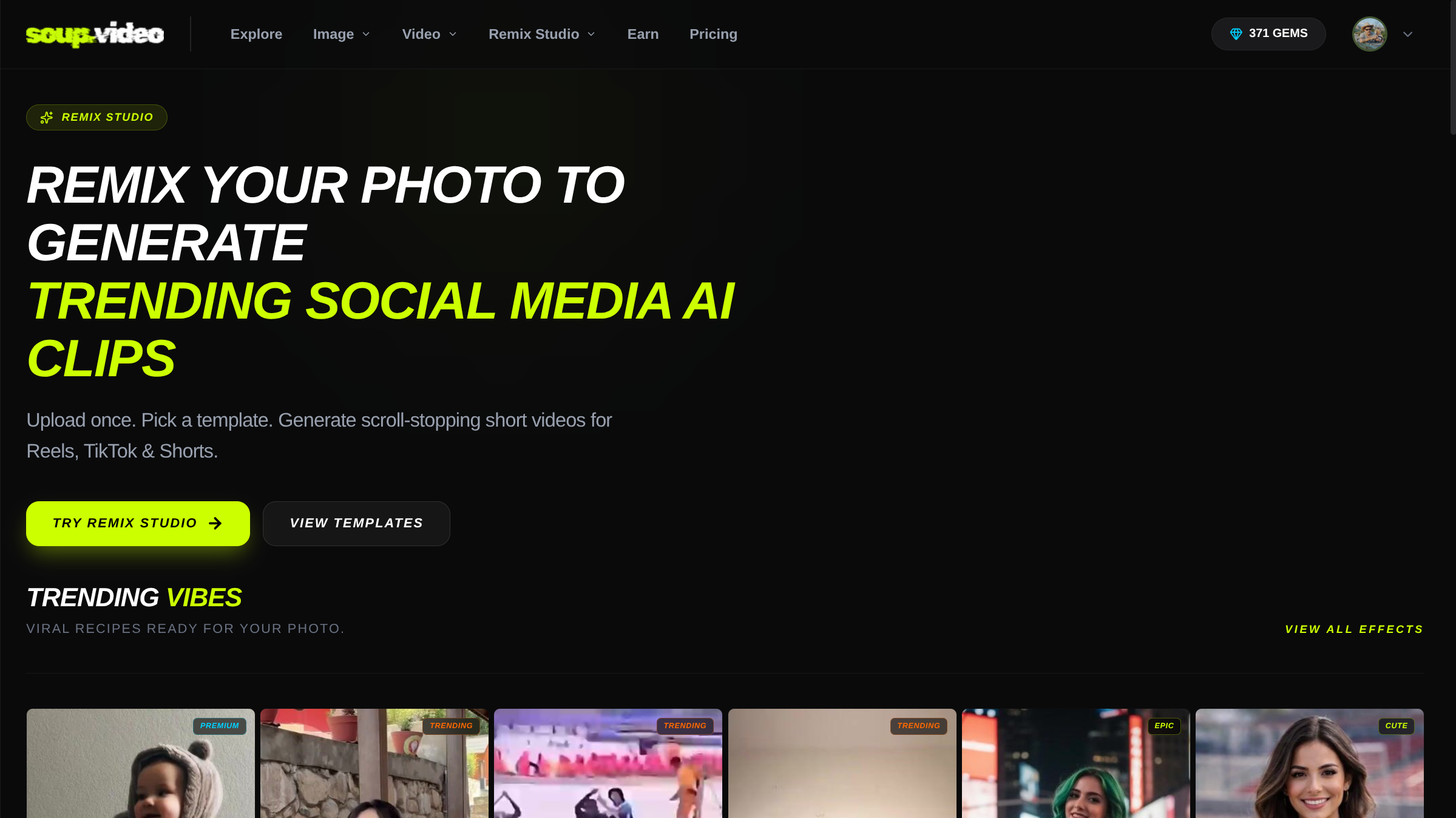 soup.video - Create, Remix & Earn with AI Video screenshot 1