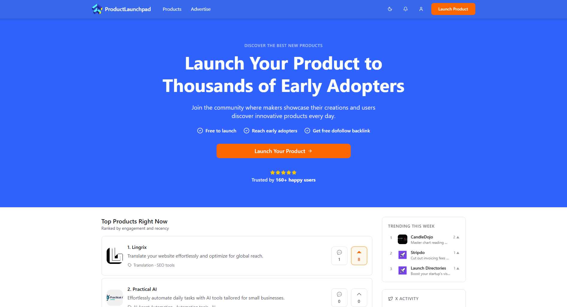 ProductLaunchpad.app - Launch Your Product to Early Adopters screenshot 1