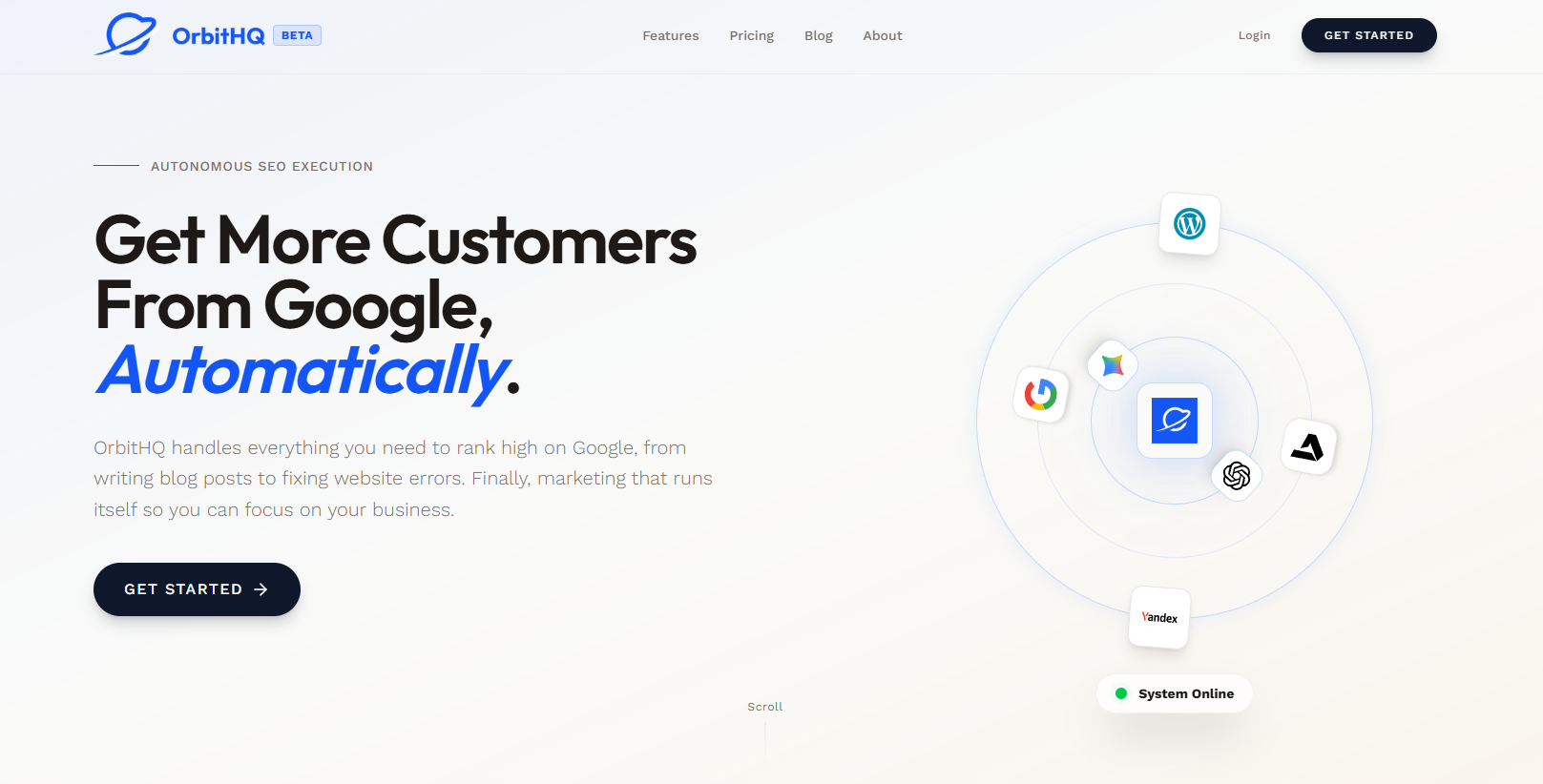 OrbitHQ | The Intelligent SEO Platform screenshot 1