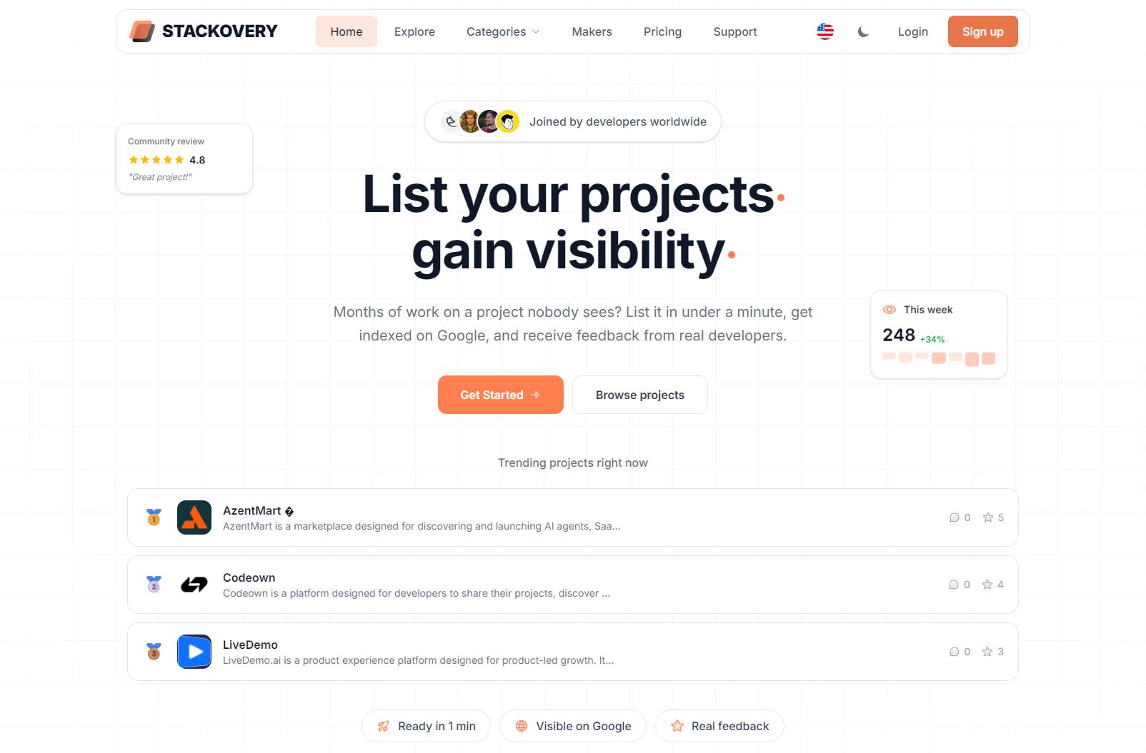 Stackovery screenshot 1