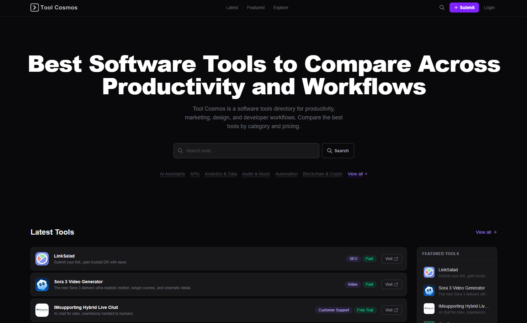 Tool Cosmos screenshot 1