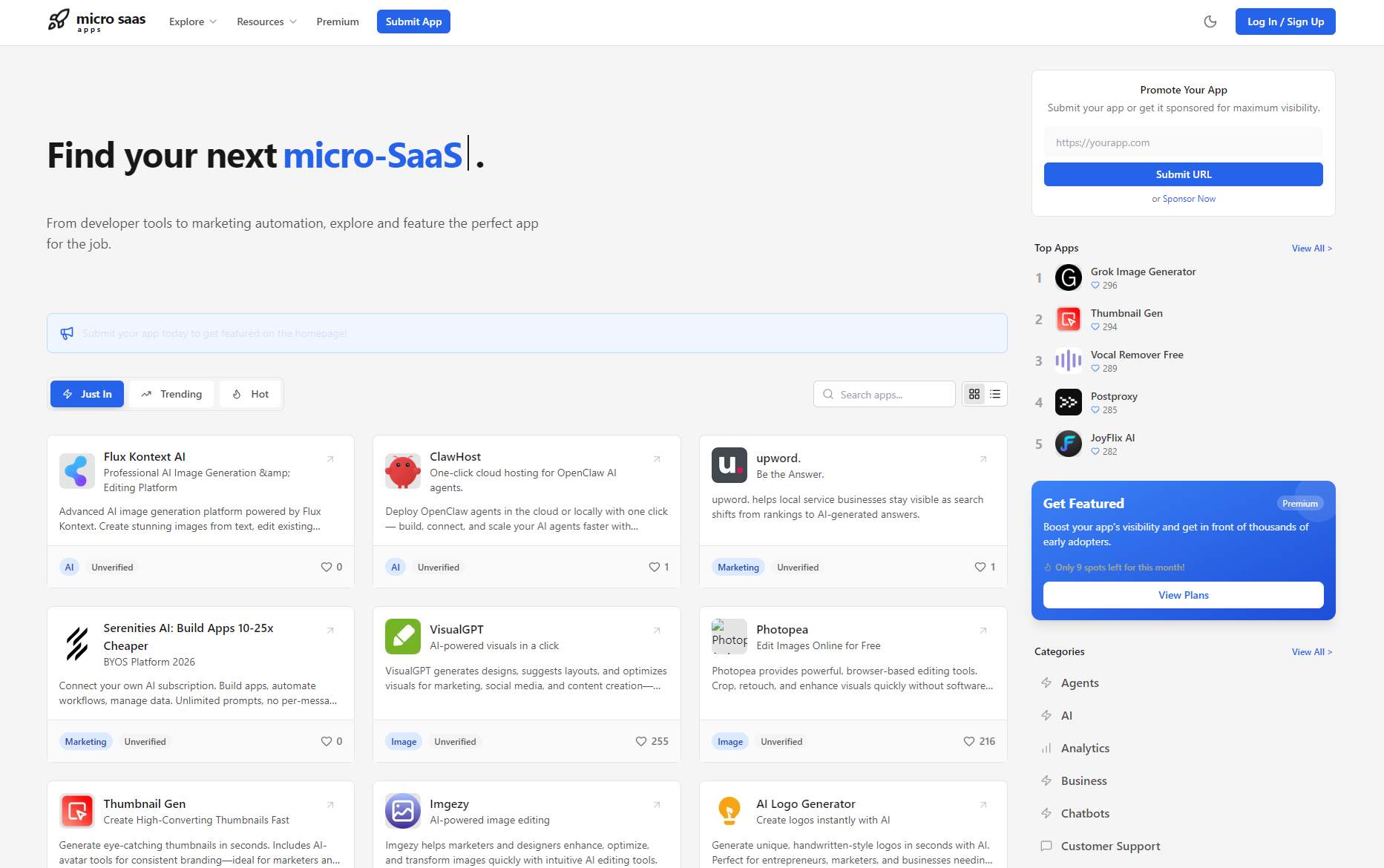 MicroSaaS Apps screenshot 1