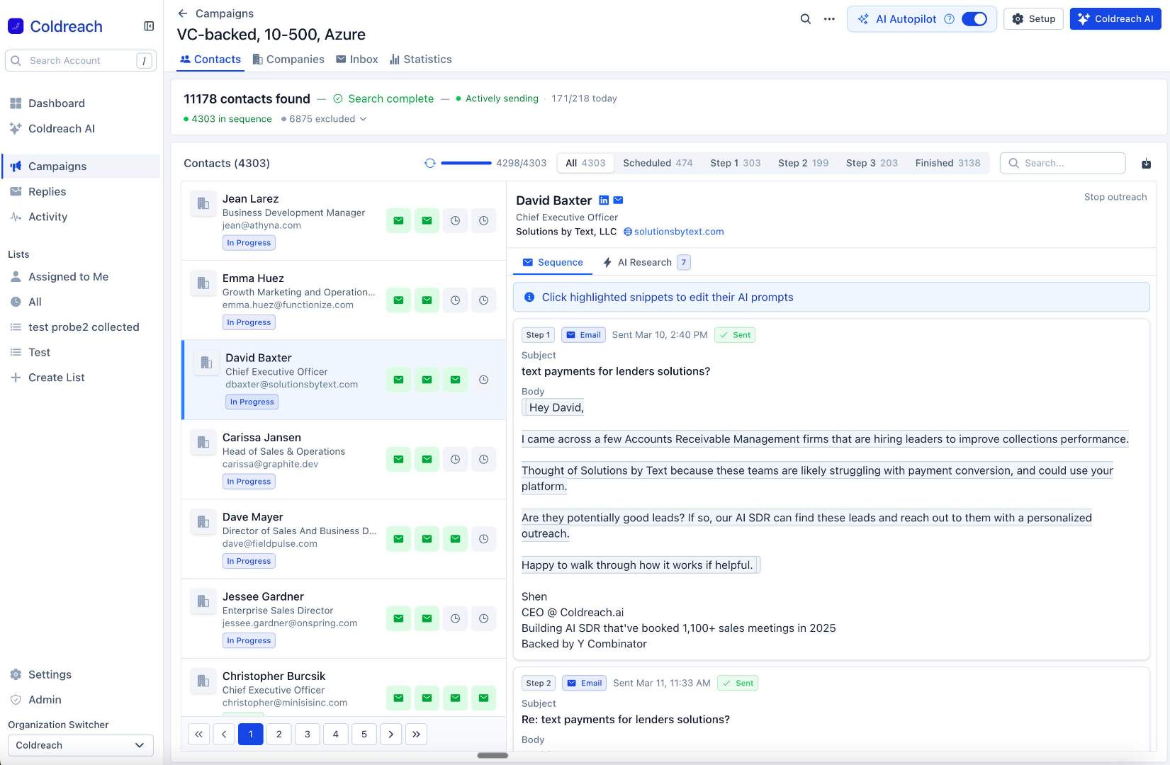 Coldreach screenshot 1