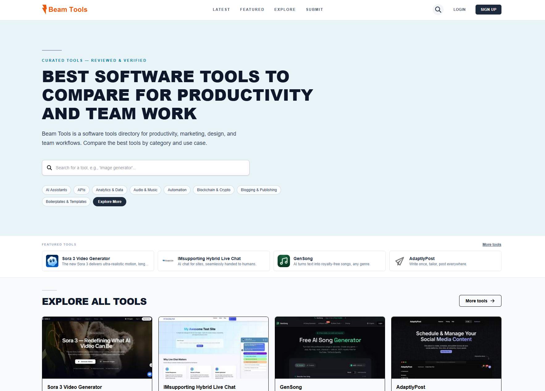 Beam Tools screenshot 1