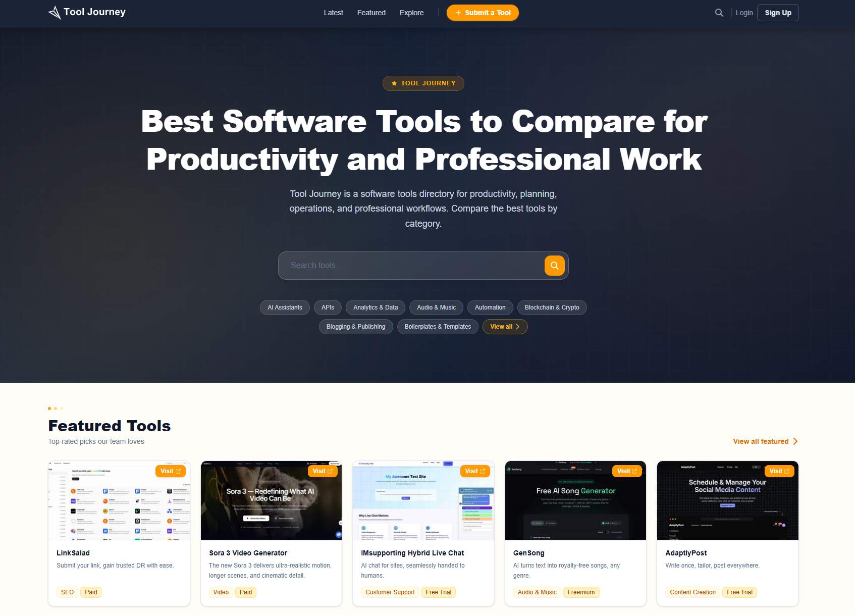 Tool Journey screenshot 1