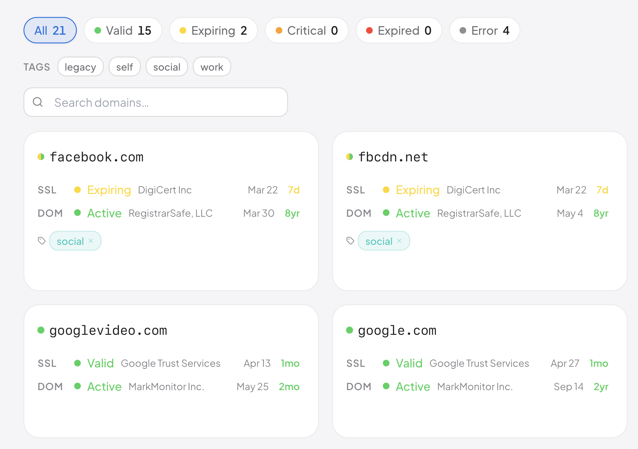 RenewSignal screenshot 1