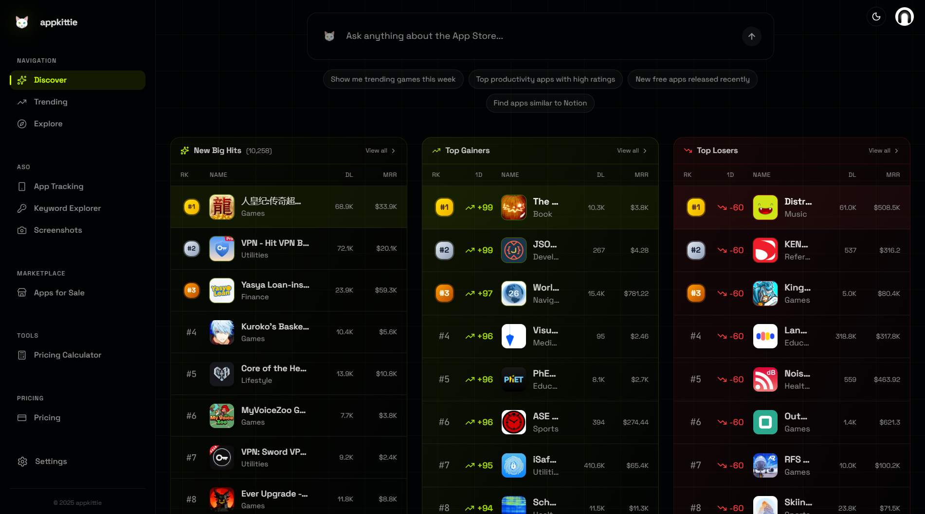 Appkittie screenshot 1