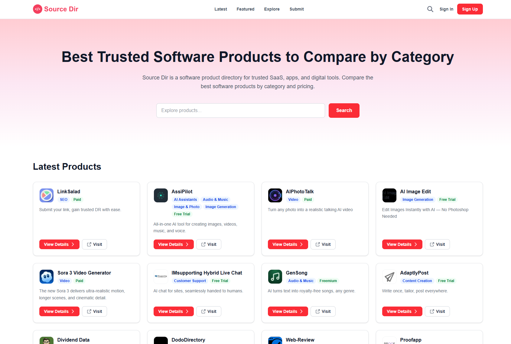 Source Dir screenshot 1