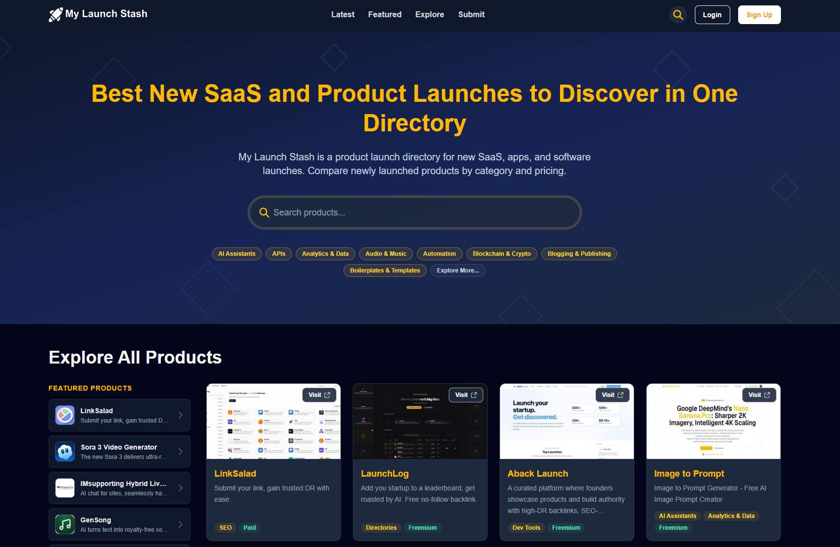 My Launch Stash screenshot 1