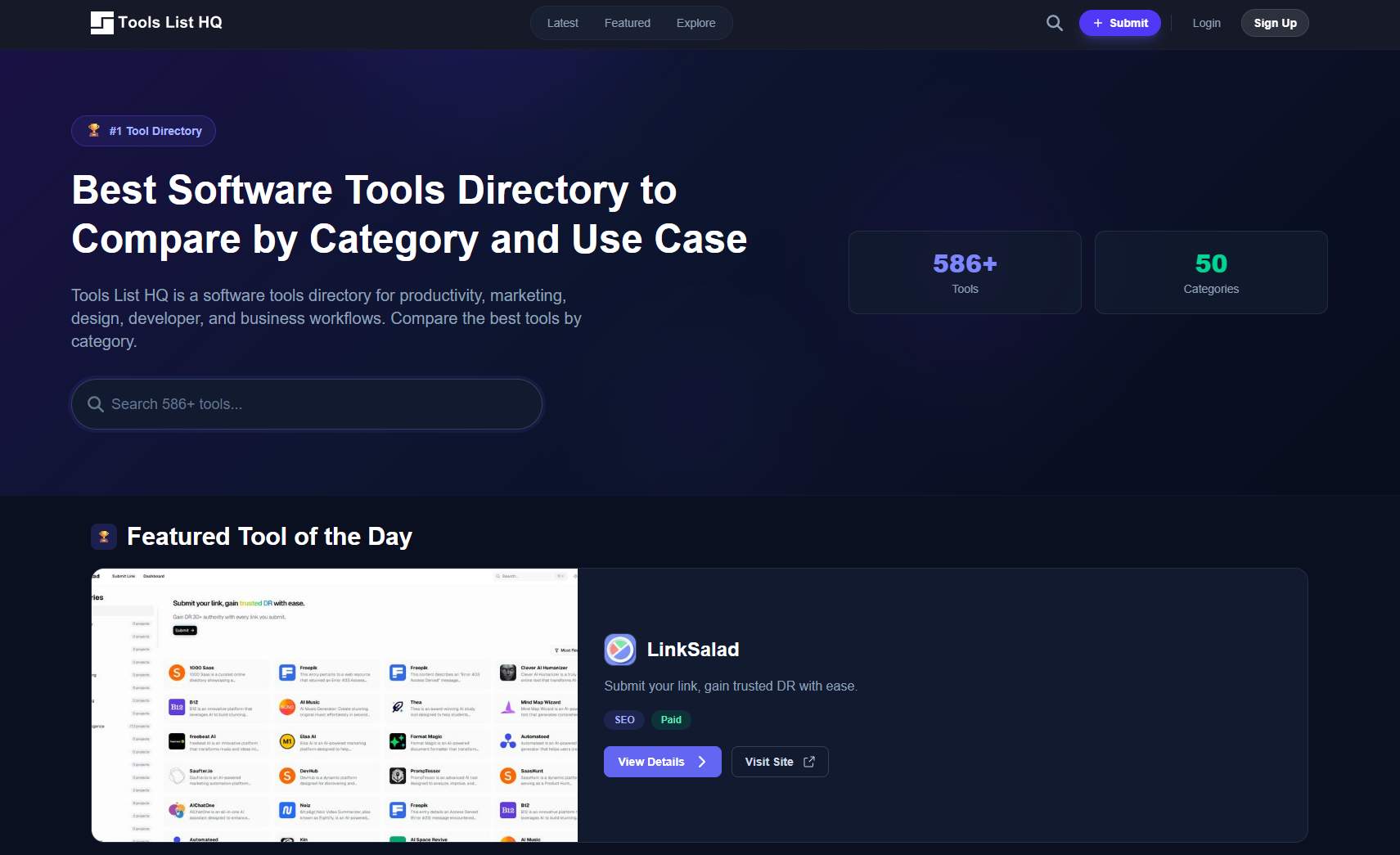 Tools List HQ screenshot 1