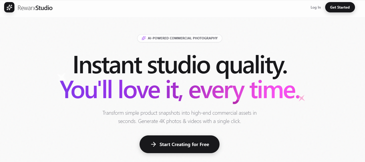 Rewarx Studio AI Product Photography: Rewarx Studio is a high-performance AI photography studio for products.