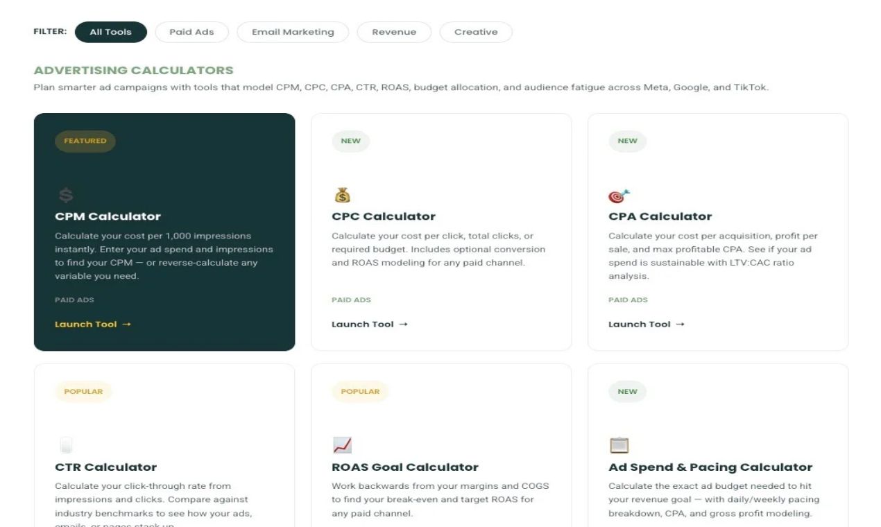 Free eCommerce Marketing Tools screenshot 1