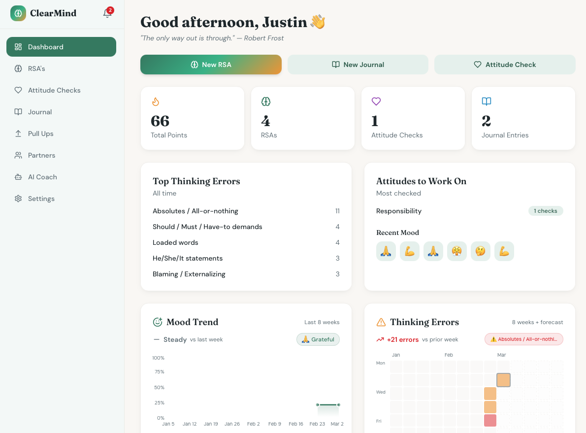 ClearMind AI screenshot 1