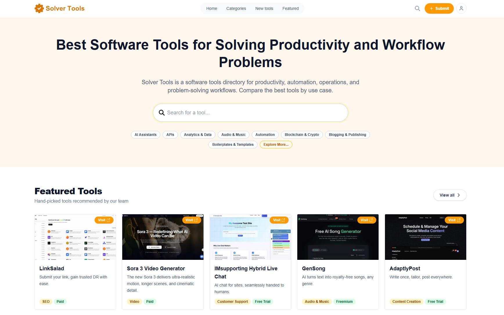 Solver Tools screenshot 1
