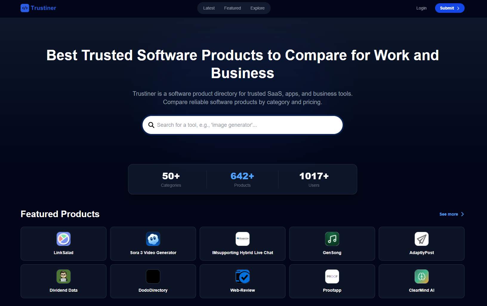 Trustiner screenshot 1