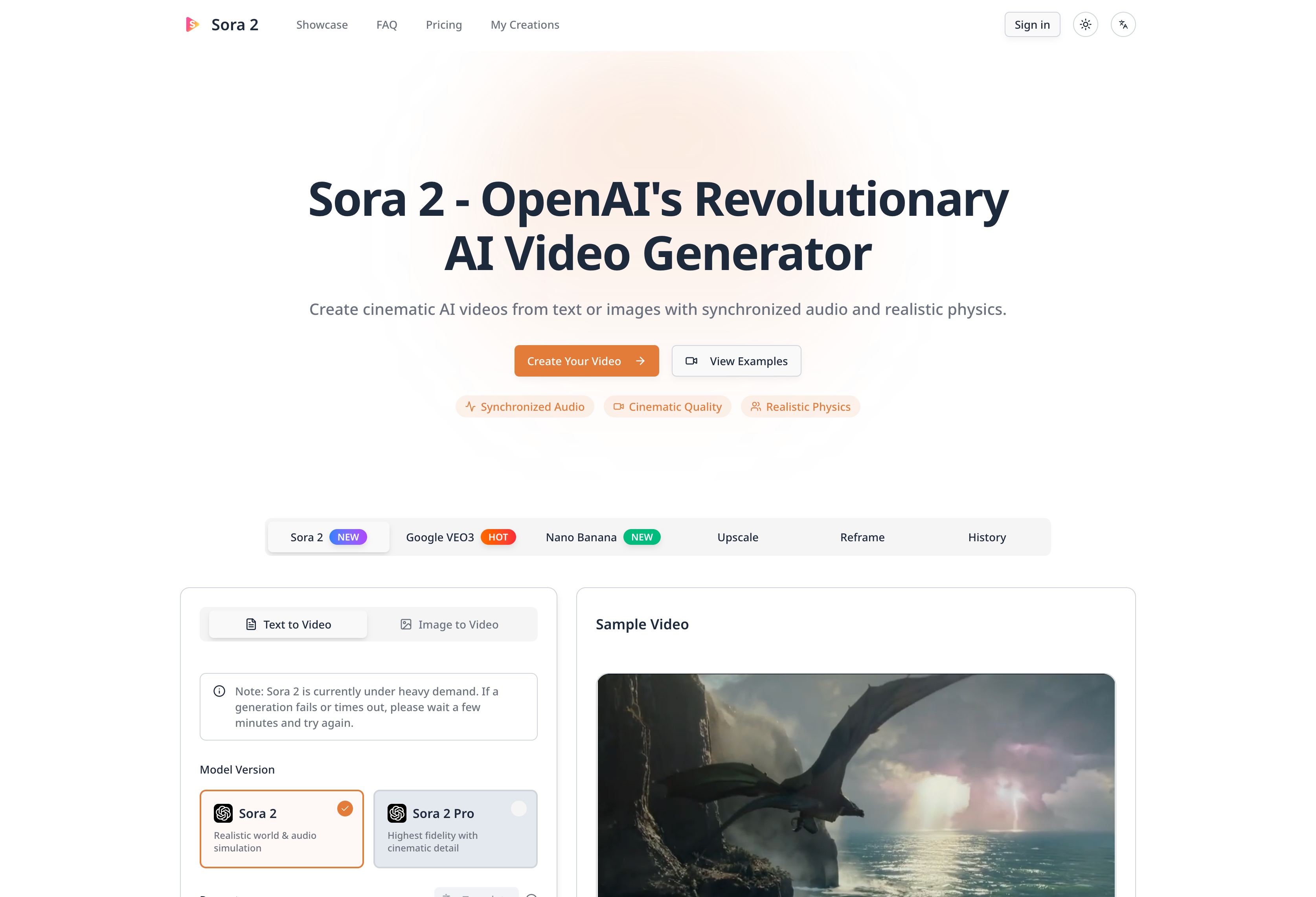 Sora 2 AI Video Generator | Cinematic Text-to-Video: Sora 2 AI Video Generator | Cinematic Text-to-Video